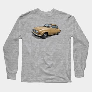 1971 Saab 96 saloon in ambra beige Long Sleeve T-Shirt